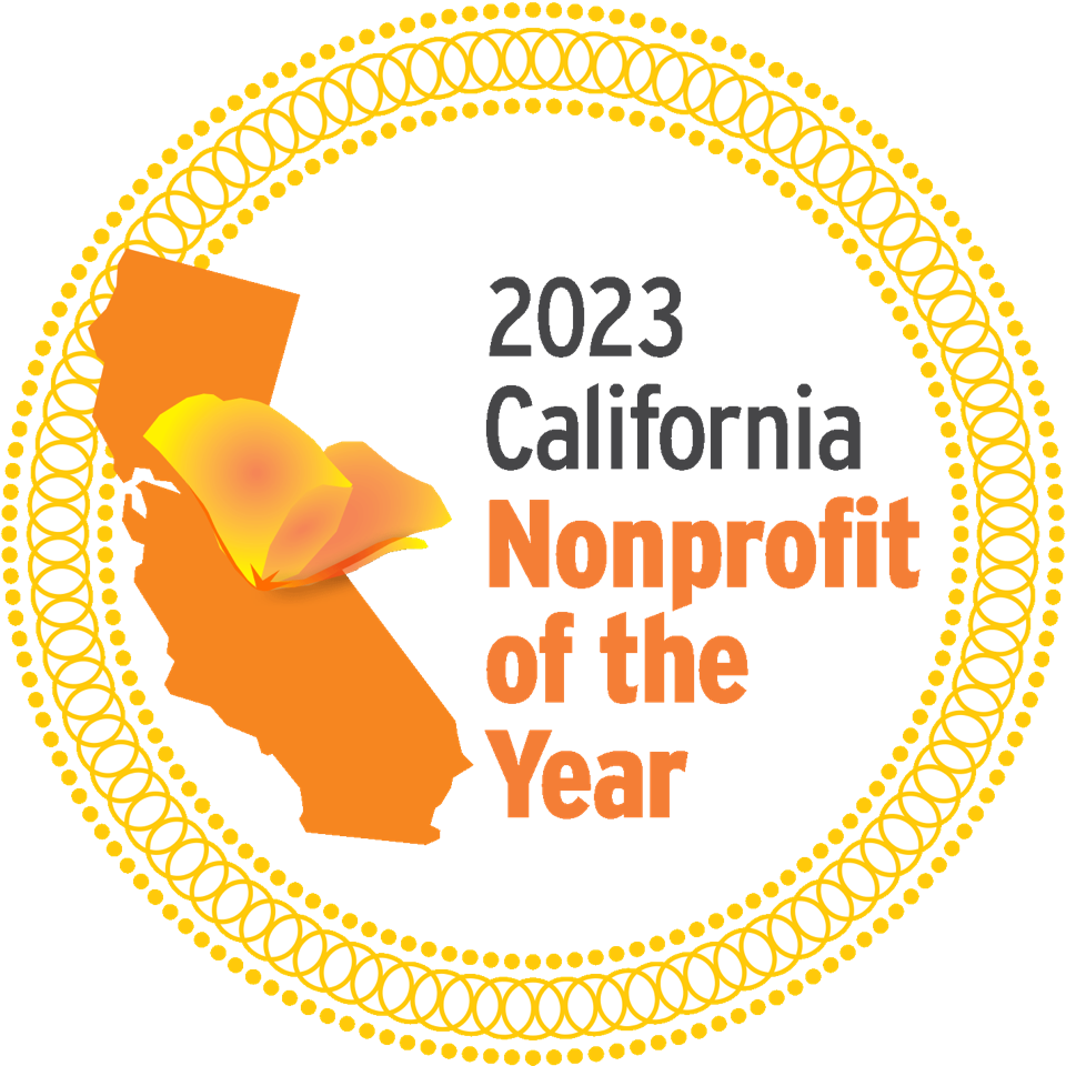 2023 California Non Profit of the Year badge